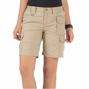 NWT 5.11 Women’s TACLITE PRO 9" RIPSTOP Shorts, Cotton Blend, Khaki, Size 20